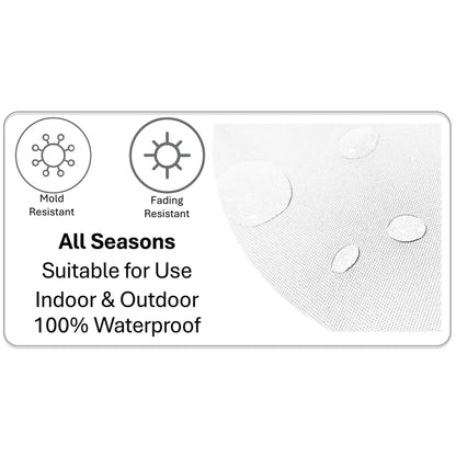 Waterproof Breathable California Multi Hollowfibre Filled Cushions 43x43cm for Outdoor Garden Bench Sofa or Indoor Use by OLIVIA ROCCO