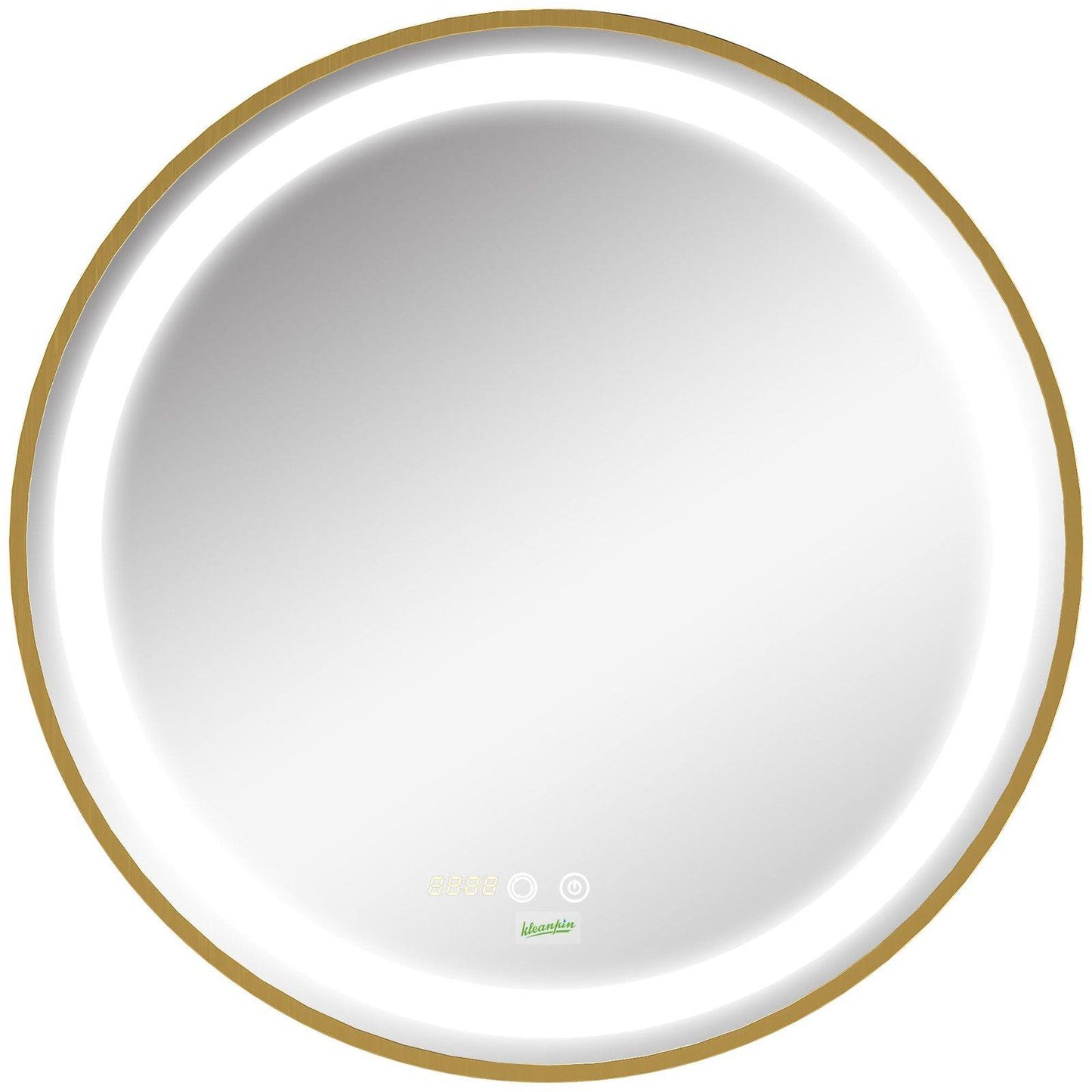 🪞 Kleankin Round LED Bathroom Mirror ✨ Illuminated Wall Mount Mirror