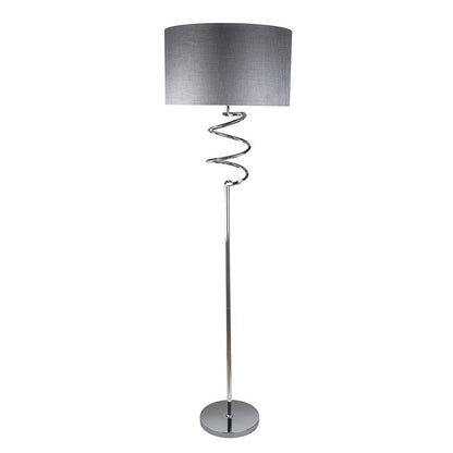 Pagazzi Kasi Spiral Floor Lamp Polished Chrome 158 cm