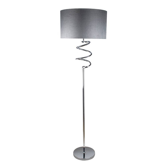 Pagazzi Kasi Spiral Floor Lamp Polished Chrome 158 cm