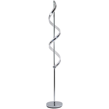 Pagazzi Indie LED Twist Floor Lamp Polished Chrome 160 cm