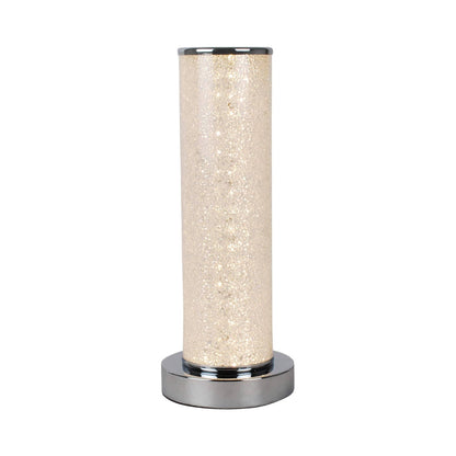 Pagazzi Daria Bubble Tube LED Table Lamp Polished Chrome 30.5 cm
