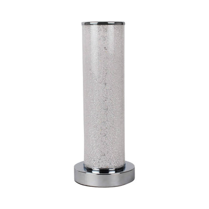 Pagazzi Daria Bubble Tube LED Table Lamp Polished Chrome 30.5 cm