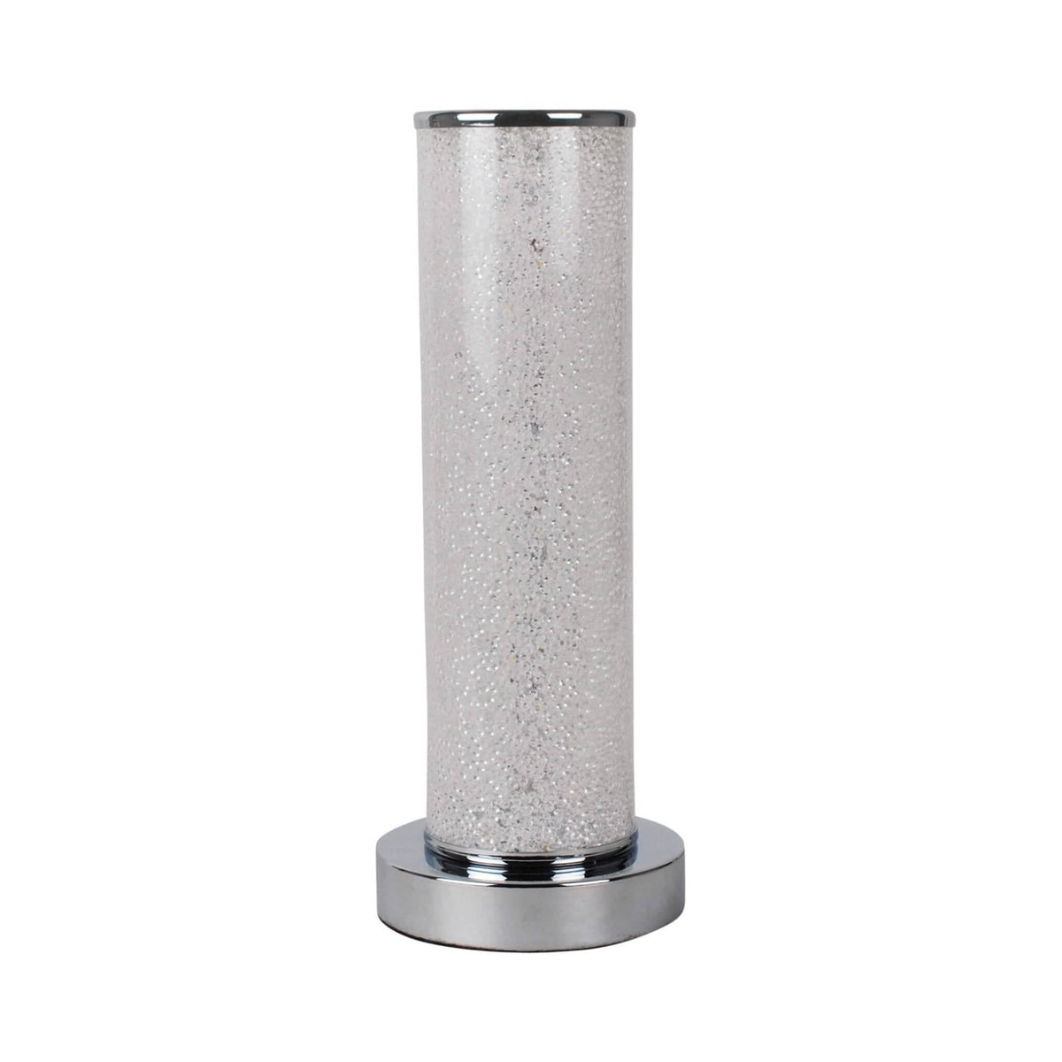 Pagazzi Daria Bubble Tube LED Table Lamp Polished Chrome 30.5 cm