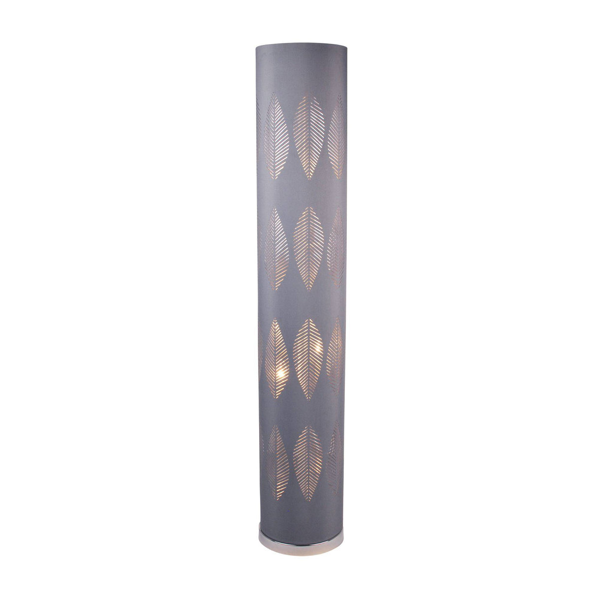 Pagazzi Esme Leaf Cut-Out Floor Lamp Grey 112 cm