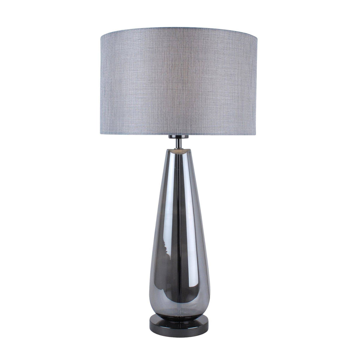 Pagazzi Tulisa Tall Smoked Glass Table Lamp 63 cm