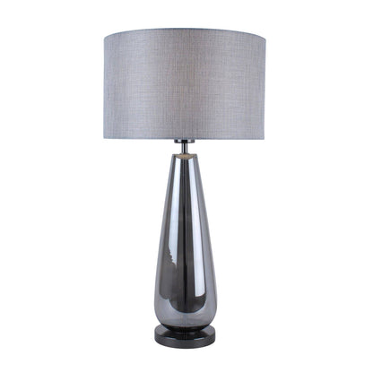 Pagazzi Tulisa Tall Smoked Glass Table Lamp 63 cm