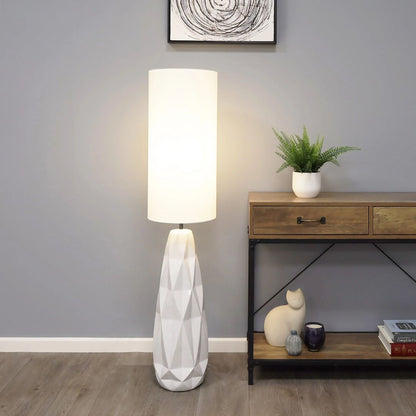 Pagazzi Skova White Ceramic Floor Lamp 130 cm