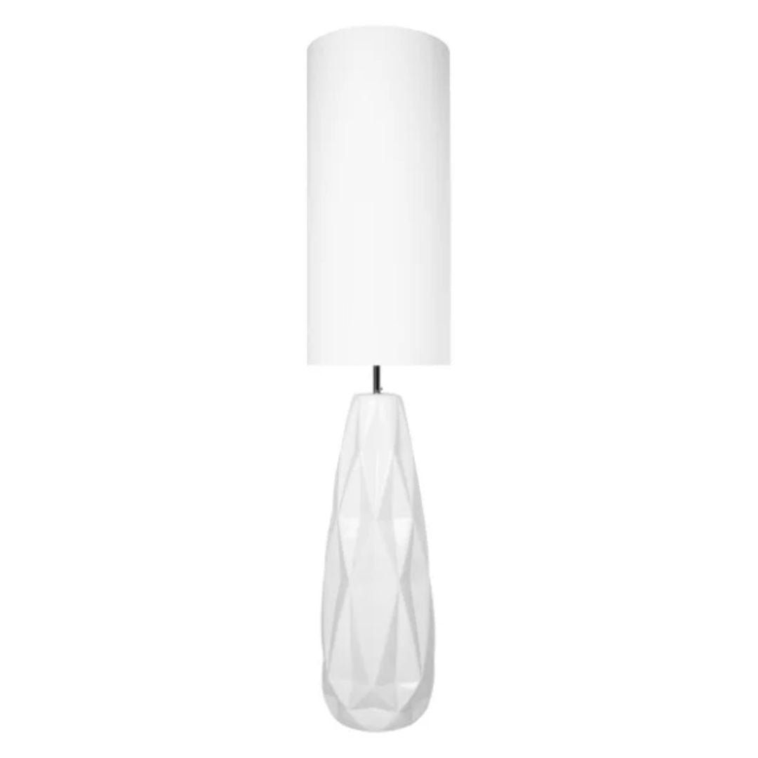 Pagazzi Skova White Ceramic Floor Lamp 130 cm