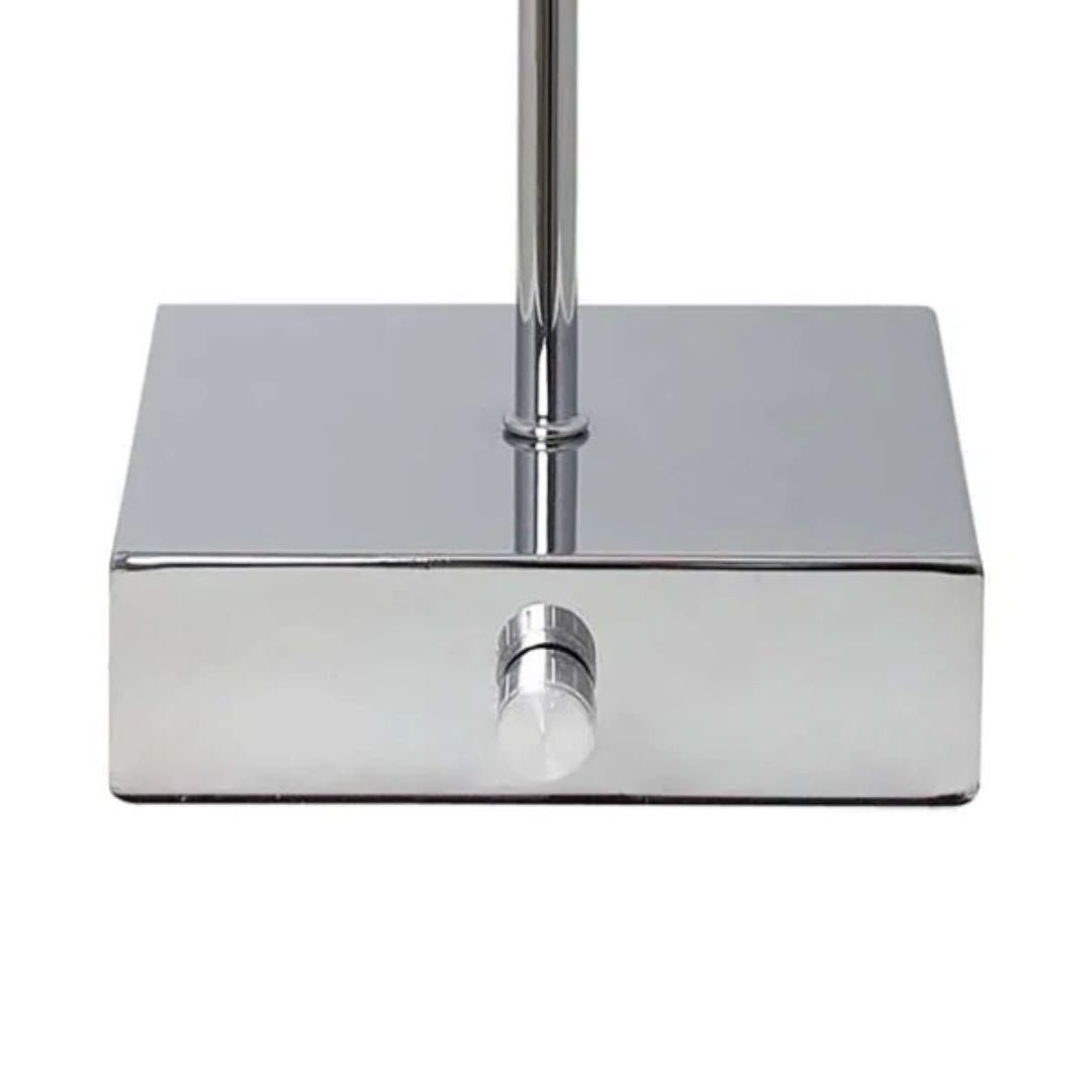 Pagazzi Lustre Rechargeable LED Table Lamp Polished Chrome 45 cm