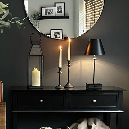Pagazzi Lustre Rechargeable LED Table Lamp Black 45 cm
