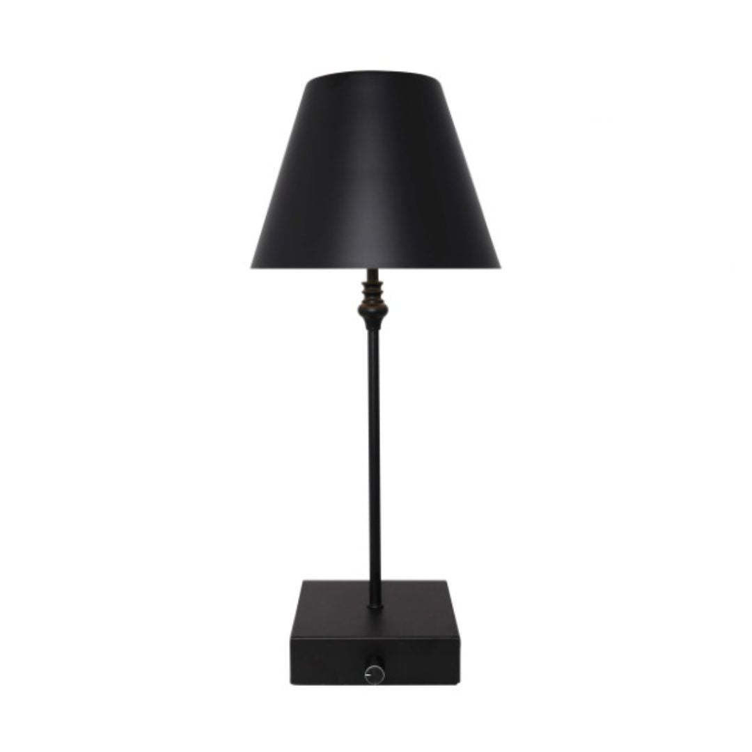 Pagazzi Lustre Rechargeable LED Table Lamp Black 45 cm