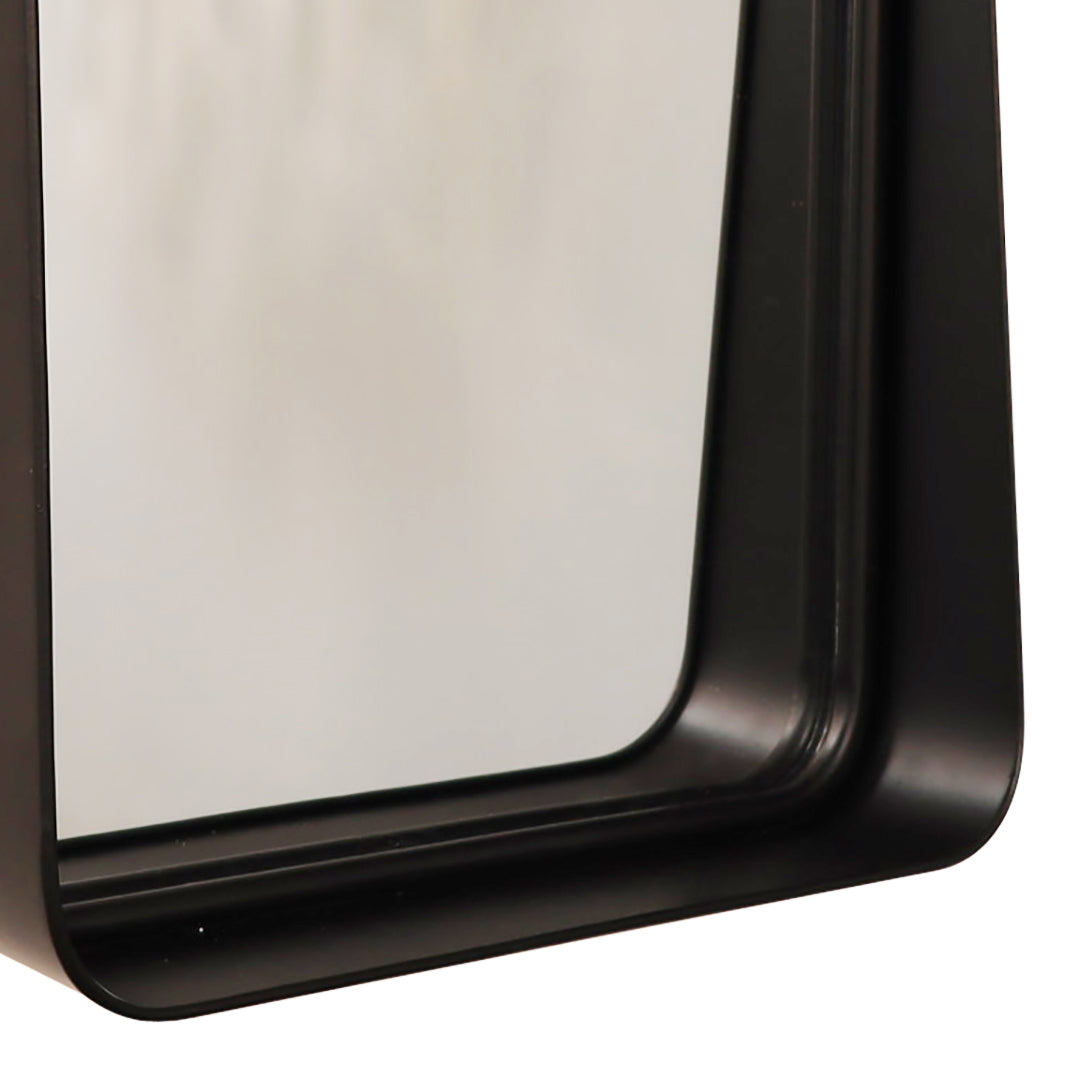 Pagazzi Harrison Black Collared Wall Mirror 80 x 50 cm