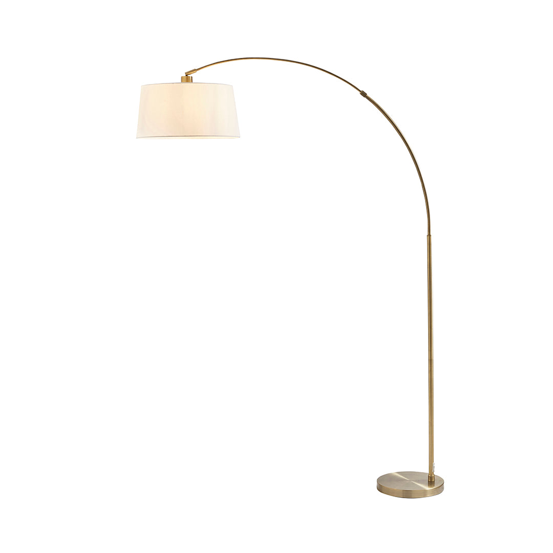 Pagazzi Jive Arc Floor Lamp Antique Brass 176 cm