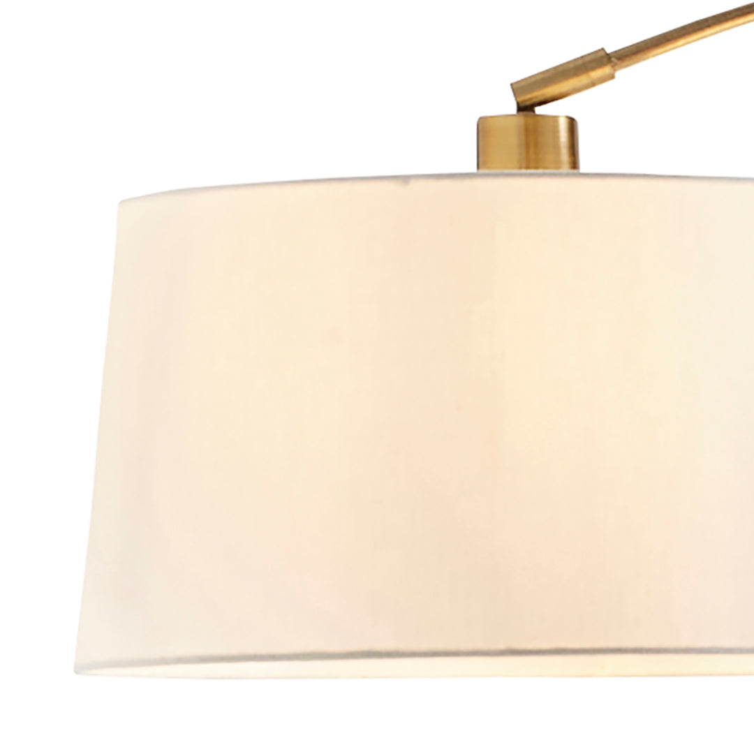 Pagazzi Jive Arc Floor Lamp Antique Brass 176 cm