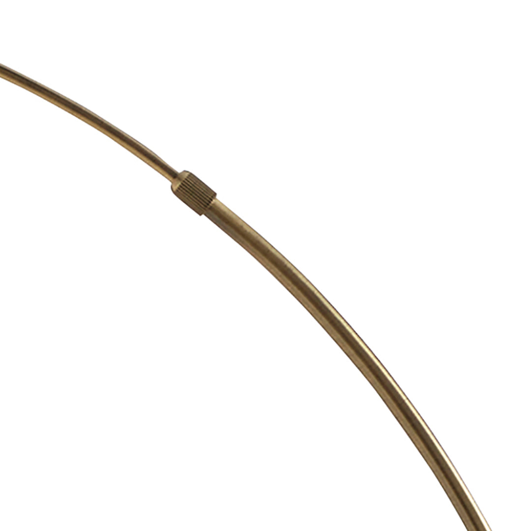 Pagazzi Jive Arc Floor Lamp Antique Brass 176 cm