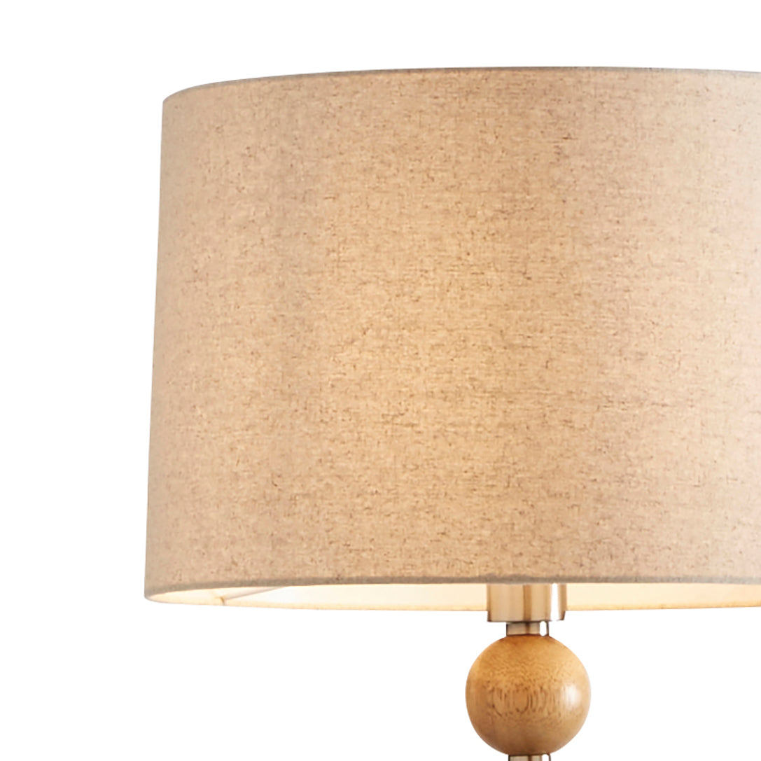 Pagazzi Kayleigh Stacked Ball Wooden Floor Lamp Natural 150.5 cm