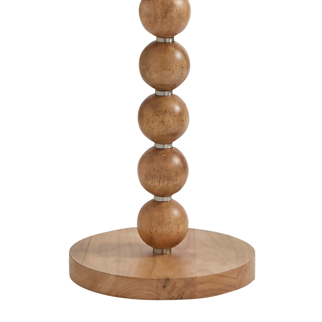 Pagazzi Kayleigh Stacked Ball Wooden Floor Lamp Natural 150.5 cm
