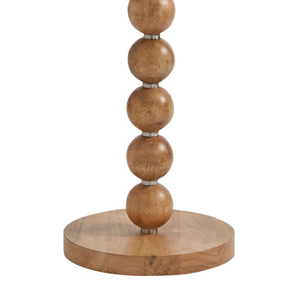 Pagazzi Kayleigh Stacked Ball Wooden Floor Lamp Natural 150.5 cm