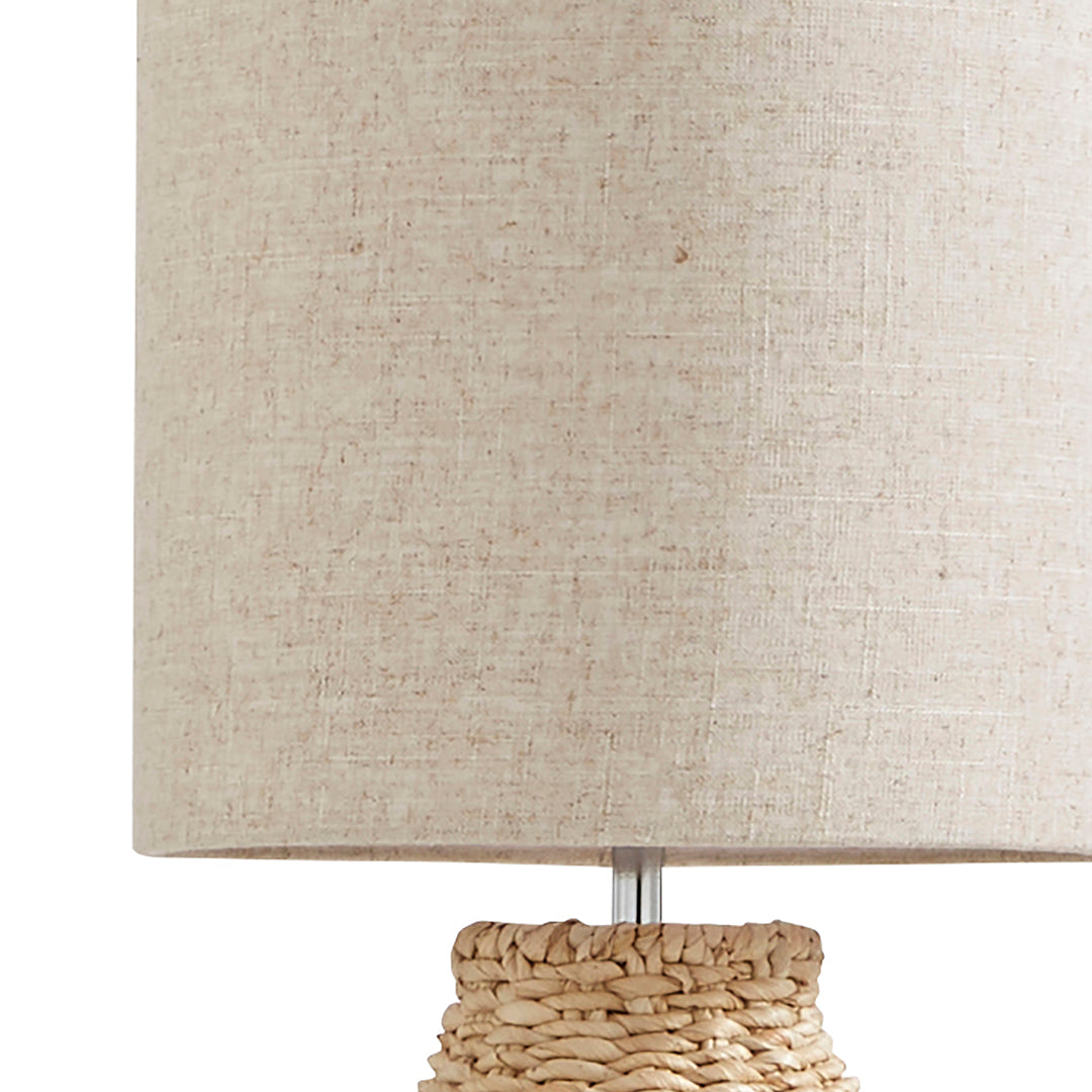 Pagazzi Joyce Woven Floor Lamp Natural Corn Fibre 130 cm