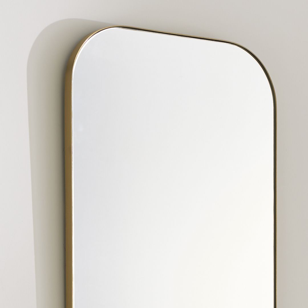 Pagazzi Ruden Champagne Rectangular Wall Mirror 100 x 40 cm