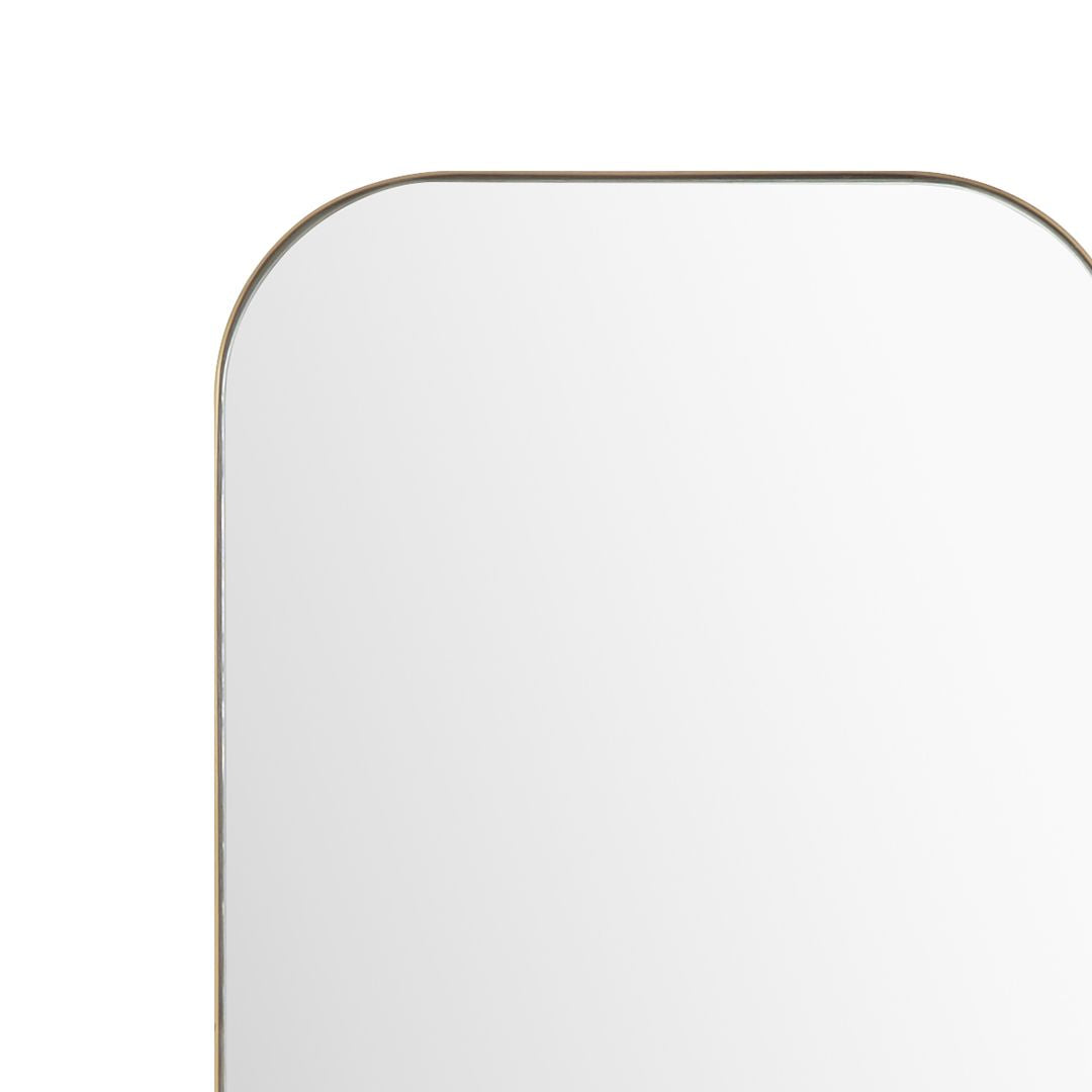 Pagazzi Ruden Champagne Rectangular Wall Mirror 100 x 40 cm