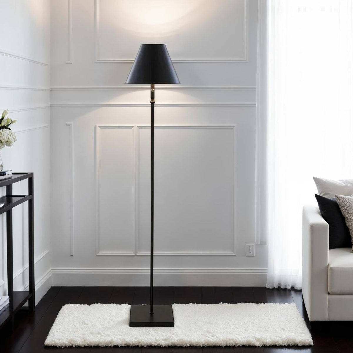 Pagazzi Lustre Rechargeable LED Floor Lamp Black 155 cm