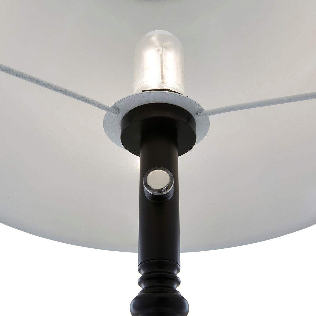 Pagazzi Lustre Rechargeable LED Floor Lamp Black 155 cm