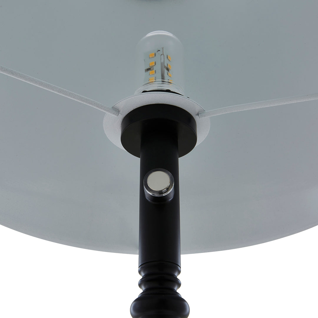 Pagazzi Lustre Rechargeable LED Floor Lamp Black 155 cm