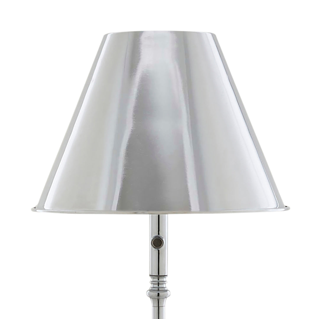 Pagazzi Lustre Rechargeable LED Floor Lamp Polished Chrome 155 cm