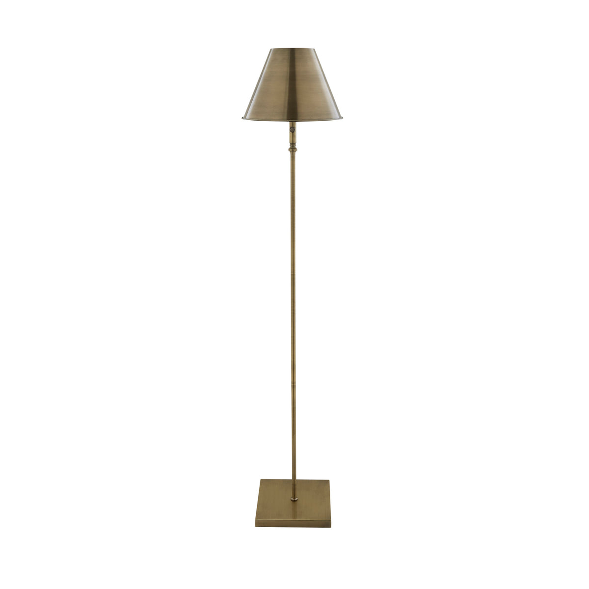 Pagazzi Lustre Rechargeable LED Floor Lamp Antique Brass 155 cm
