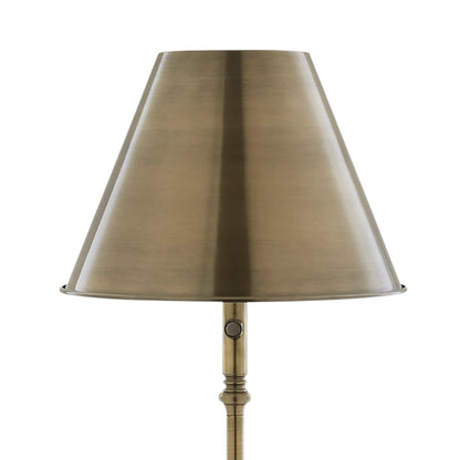 Pagazzi Lustre Rechargeable LED Floor Lamp Antique Brass 155 cm