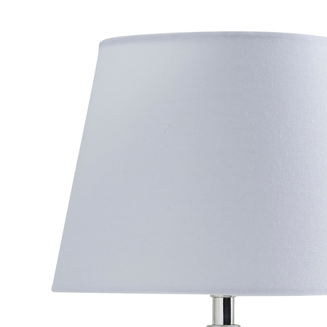 Pagazzi Alanna Ribbed Ceramic Table Lamp Ivory 30 cm
