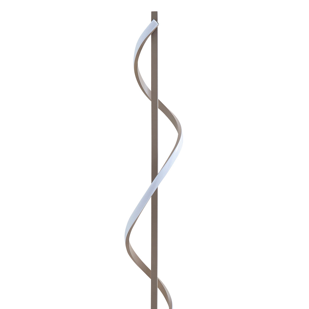 Pagazzi Juno LED Spiral Floor Lamp Putty 135 cm