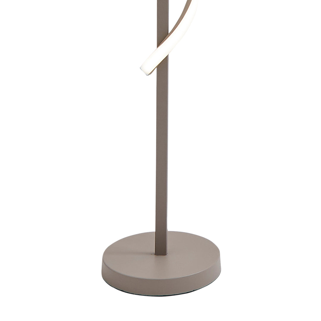 Pagazzi Juno LED Spiral Floor Lamp Putty 135 cm