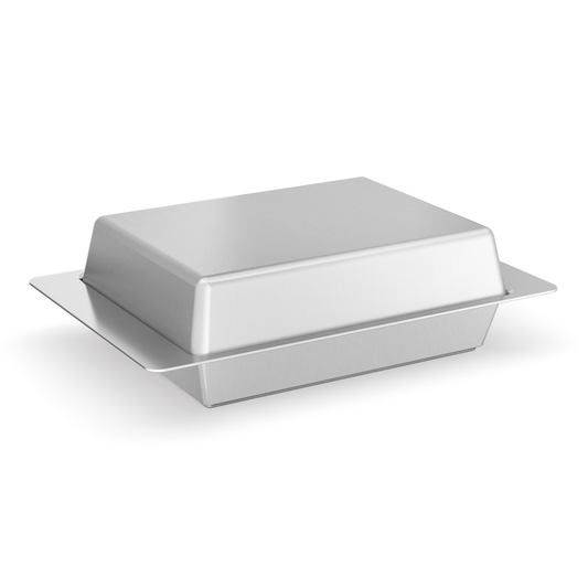 Zack Acio Brushed Stainless Steel Butter Dish 20521