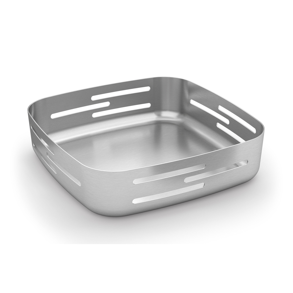Zack Panore Brushed Stainless Steel Bread Basket 30660