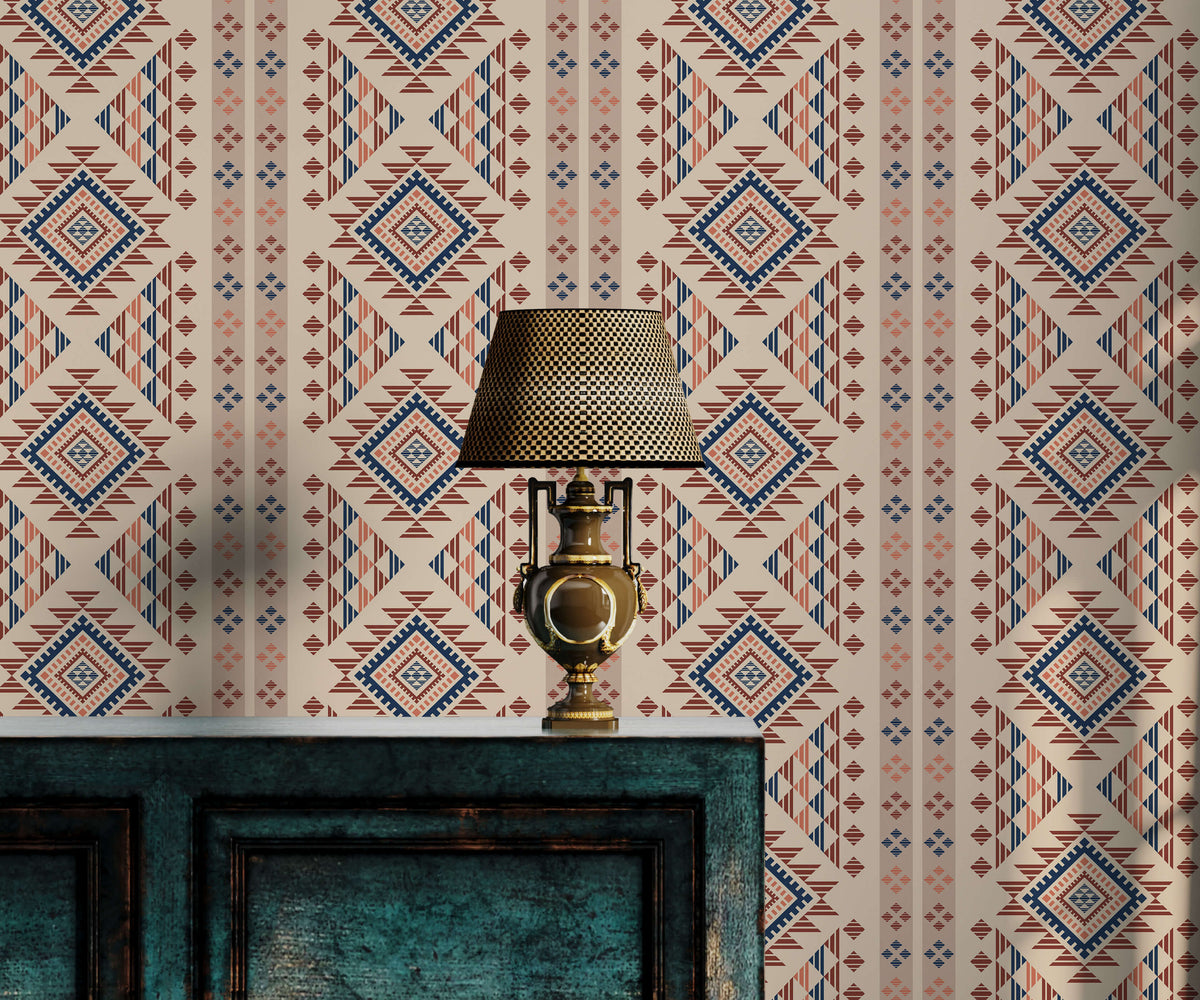 Bobbi Beck Zeltin Kilim Stripe Wallpaper